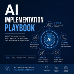Comprehensive AI implementation playbook and strategic guide for UK small businesses.