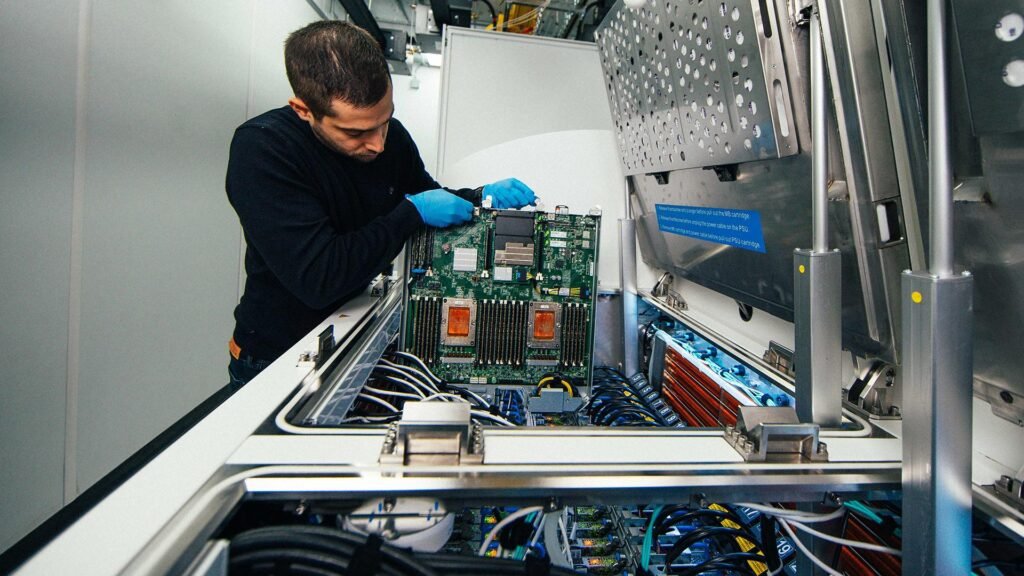 data centre changing board